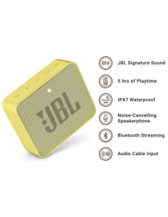 JBL Go 2 - Altavoz inalámbrico con Bluetooth JBLGO2BLK Color Amarillo  kiwiku.com 2