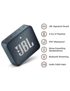 JBL Go 2 - Altavoz inalámbrico con Bluetooth 3W Color Azul Marino  kiwiku.com 2