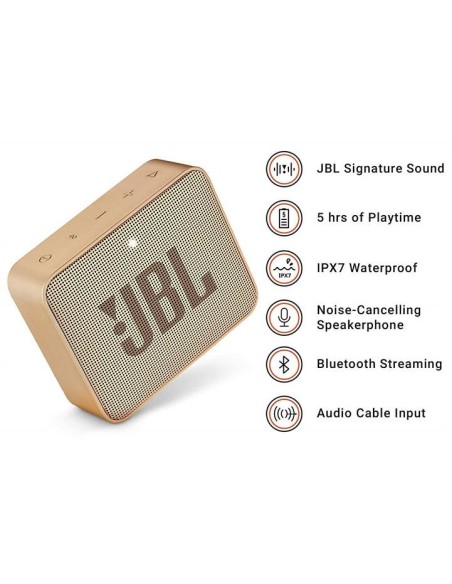 JBL Go 2 - Altavoz inalámbrico con Bluetooth 3W Color Champagne  kiwiku.com