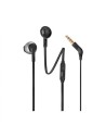Jbl t205 negro auriculares ergonómicos con micrófono integrado control remoto cable antienredos