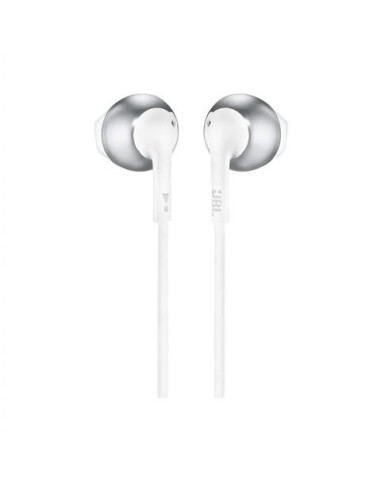 Auriculares jbl t205 chrome - pure bass - drivers 12.5mm JBLT205CRM kiwiku.com