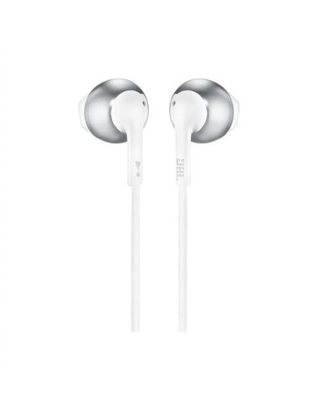 Auriculares jbl t205 chrome - pure bass - drivers 12.5mm JBLT205CRM kiwiku.com