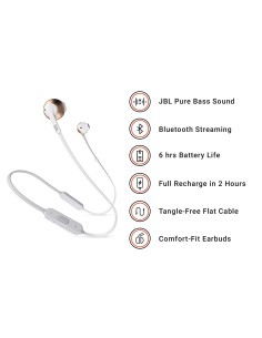 Auriculares bluetooth jbl tune 205 bt rose gold TUNE 205 BT RG kiwiku.com 2