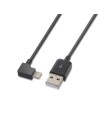 Cable USB A Lightning Negro cable USB 1m 10.10.0501-BK