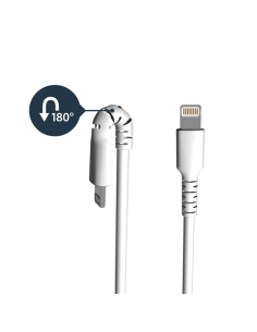 Cable de 2m USB a Lightning - Certificado MFi - Blanco RUSBLTMM2M kiwiku.com 2