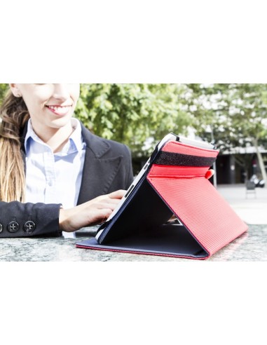Silver HT 19988 - Funda para tablets de 10.1, color rojo: Kiwiku.com: Informática