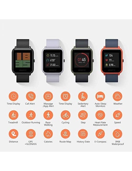 Smartwatch xiaomi amazfit bip global (youth version) 1.28 Negro UYG4021RT kiwiku.com
