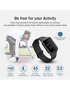 Smartwatch xiaomi amazfit bip global youth version 1.28 Negro