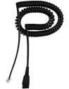 Jabra - Cable en Espiral de 2 m para Auriculares de desconexión rápida