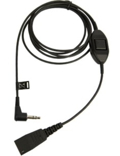 Cable Telefónico Jabra 8735-019 0,5 M Conector Jack 3.5 Mm Y QD | Kiwiku  