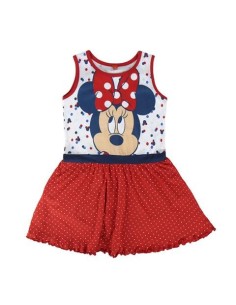 Vestido minnie , Color Rojo, Talla 2 AÑOS, 5 años, 6 años, 7 años 2200001969 kiwiku.com