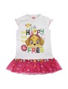Vestido paw patrol, Color Blanco