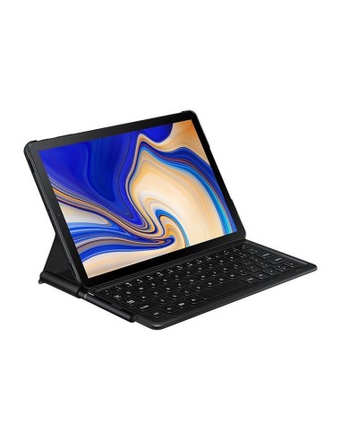Funda con teclado Samsung Book Cover Keyboard para Galaxy Tab S4 EJ-FT830BBEGES kiwiku.com
