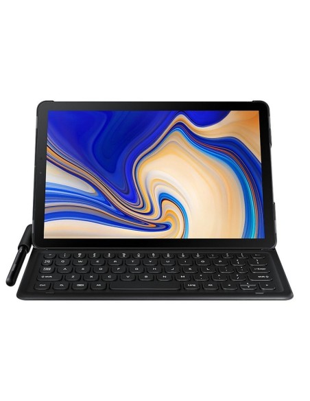 Funda con teclado Samsung Book Cover Keyboard para Galaxy Tab S4 EJ-FT830BBEGES kiwiku.com