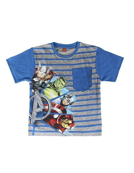 Pijama corto algodón avengers , Color Azul Marino, 2200001977 kiwiku.com