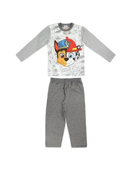 Pijama largo algodÓn paw patrol, Color Gris 2200003025 kiwiku.com