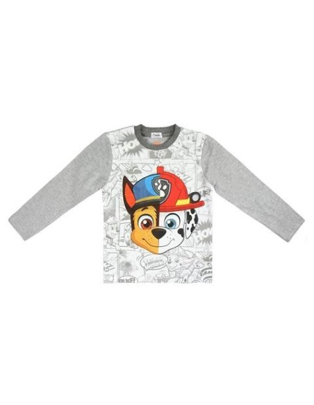 Pijama largo algodÓn paw patrol, Color Gris 2200003025 kiwiku.com