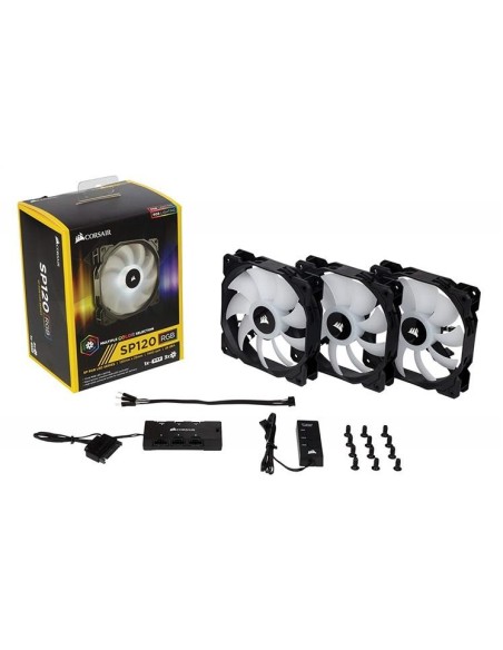 Ventilador de PC Corsair SP120 RGB 120 mm - Pack de 3 unidades CO-9050061-WW kiwiku.com