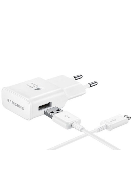 Samsung cargador red 2a blanco con cable micro usb EP-TA20EWEUGWW kiwiku.com