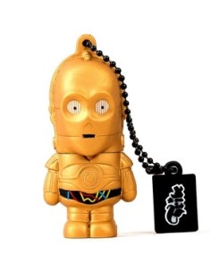 Tribe Star Wars - Memoria USB Flash Drive 2.0 de 8 GB con llavero, diseño C3PO: Kiwiku.com: Informática