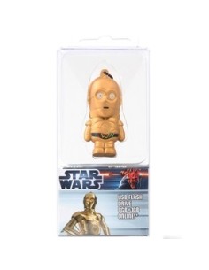 Tribe Star Wars - Memoria USB Flash Drive 2.0 de 8 GB con llavero, diseño C3PO: Kiwiku.com: Informática 2