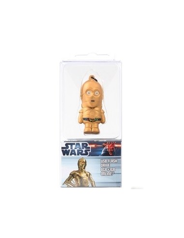 Tribe Star Wars - Memoria USB Flash Drive 2.0 de 8 GB con llavero, diseño C3PO: Kiwiku.com: Informática