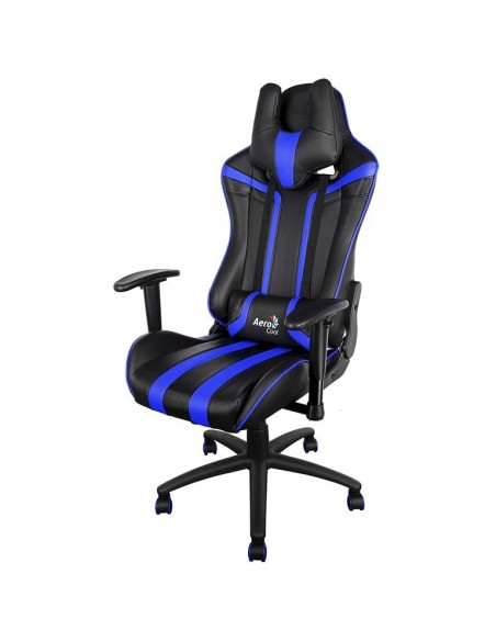 Silla gamer aerocool ac120bb color negro asiento reclinable 180º brazos regulables  kiwiku.com
