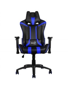 Silla gamer aerocool ac120bb color negro asiento reclinable 180º brazos regulables  kiwiku.com 2
