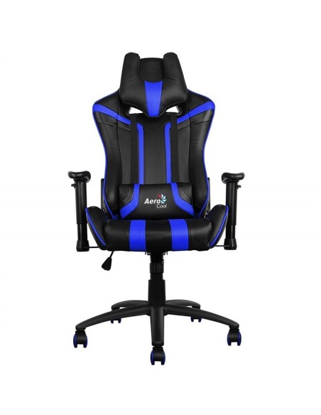 Silla gamer aerocool ac120bb color negro asiento reclinable 180º brazos regulables  kiwiku.com
