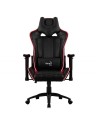 Silla gamer aerocool con iluminacion led ac120rgb color negro asiento reclinable 180º brazos regulable