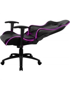 Silla gamer aerocool con iluminacion led ac120rgb color negro  kiwiku.com 2