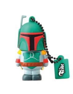 Tribe Star Wars - Memoria USB Flash Drive 2.0 de 8 GB con llavero, diseño Boba Fett: Kiwiku.com: Informática