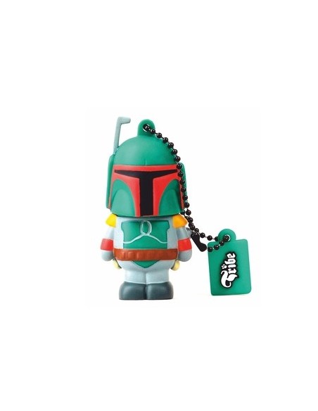 Tribe Star Wars - Memoria USB Flash Drive 2.0 de 8 GB con llavero, diseño Boba Fett: Kiwiku.com: Informática