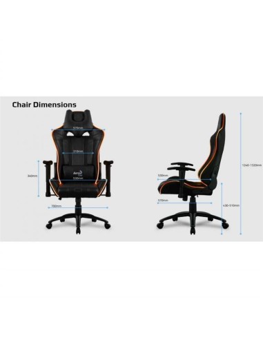 Silla gamer aerocool con iluminacion led ac120rgb color negro  kiwiku.com