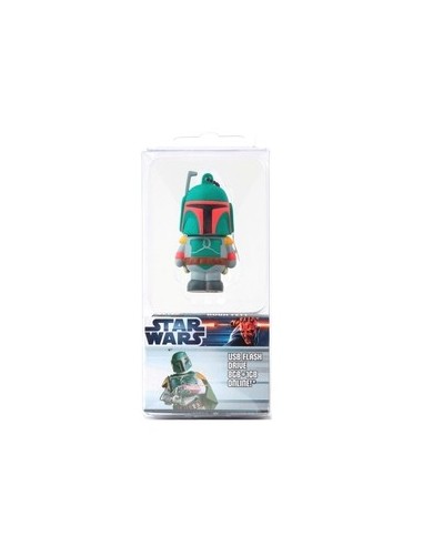 Tribe Star Wars - Memoria USB Flash Drive 2.0 de 8 GB con llavero, diseño Boba Fett: Kiwiku.com: Informática