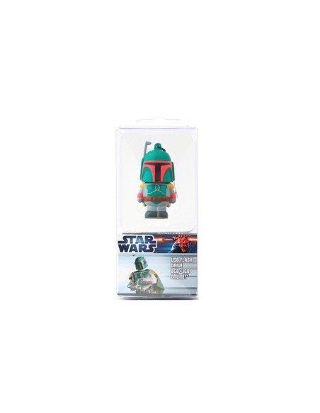 Tribe Star Wars - Memoria USB Flash Drive 2.0 de 8 GB con llavero, diseño Boba Fett: Kiwiku.com: Informática