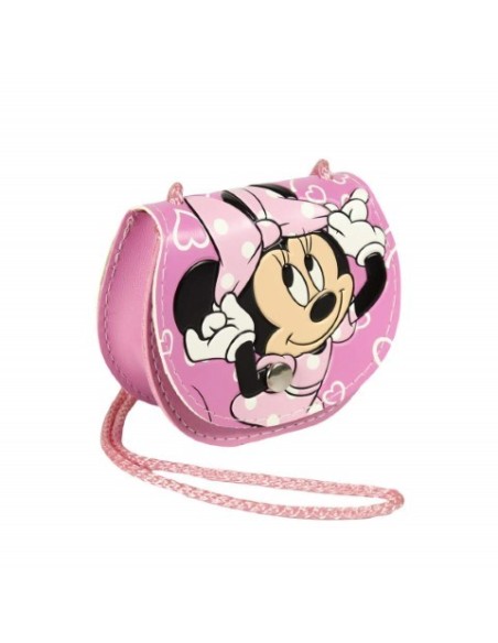 Bolso bandolera minnie , Color Rosa, Talla 100 X 85 X 37 MM 2100001232 kiwiku.com