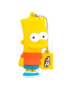 Tribe Los Simpsons - Memoria USB Flash Drive 2.0 de 8 GB con llavero, diseño Bart Simpson: Kiwiku.com: Informática