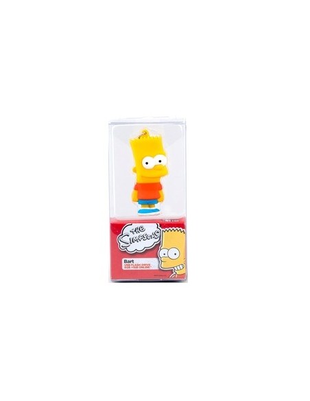 Tribe Los Simpsons - Memoria USB Flash Drive 2.0 de 8 GB con llavero, diseño Bart Simpson: Kiwiku.com: Informática