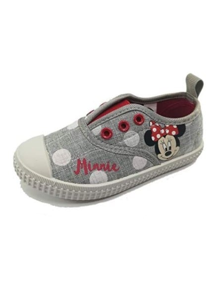 Zapatilla loneta baja minnie , Color Gris, Talla T029 2300002890_T029-C13 kiwiku.com