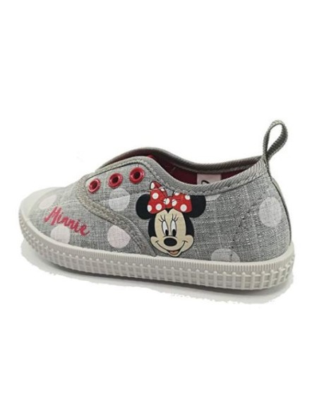 Zapatilla loneta baja minnie , Color Gris, Talla T029 2300002890_T029-C13 kiwiku.com