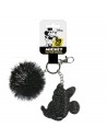 Llavero acrilico pompom minnie Color Negro