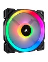 Ventilador RGB LED PWM con doble bucle de luz de 120 mm LL120 RGB, paquete sencillo