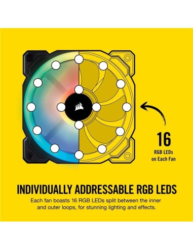 Ventilador caja corsair ll120 rgb 120mm dual light CO-9050071-WW kiwiku.com