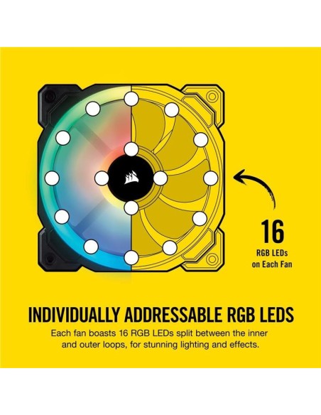 Ventilador caja corsair ll120 rgb 120mm dual light CO-9050071-WW kiwiku.com