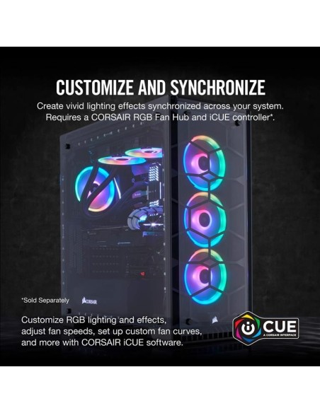 Ventilador caja corsair ll120 rgb 120mm dual light CO-9050071-WW kiwiku.com