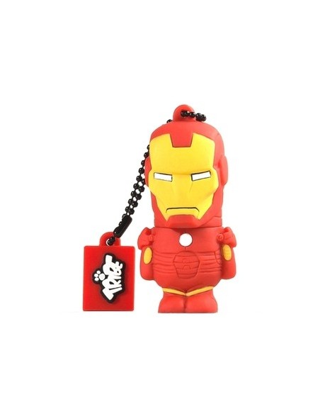 Tribe Marvel The Avengers Pendrive - Memoria USB Flash Drive 2.0, de goma, de 8 GB con llavero, diseño Iron Man: Kiwiku.com: Inf