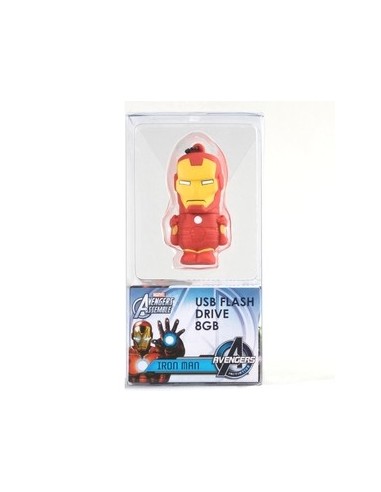 Tribe Marvel The Avengers Pendrive - Memoria USB Flash Drive 2.0, de goma, de 8 GB con llavero, diseño Iron Man: Kiwiku.com: Inf