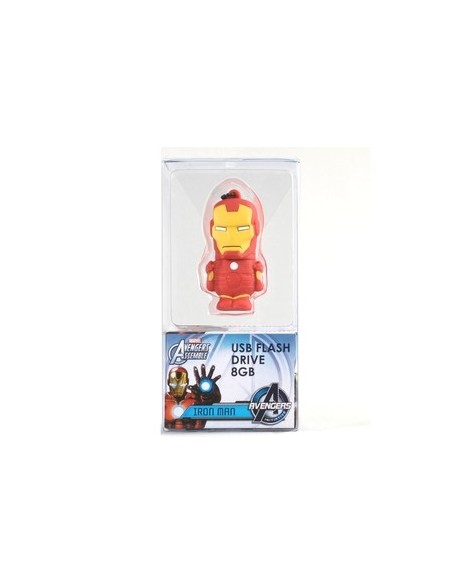 Tribe Marvel The Avengers Pendrive - Memoria USB Flash Drive 2.0, de goma, de 8 GB con llavero, diseño Iron Man: Kiwiku.com: Inf