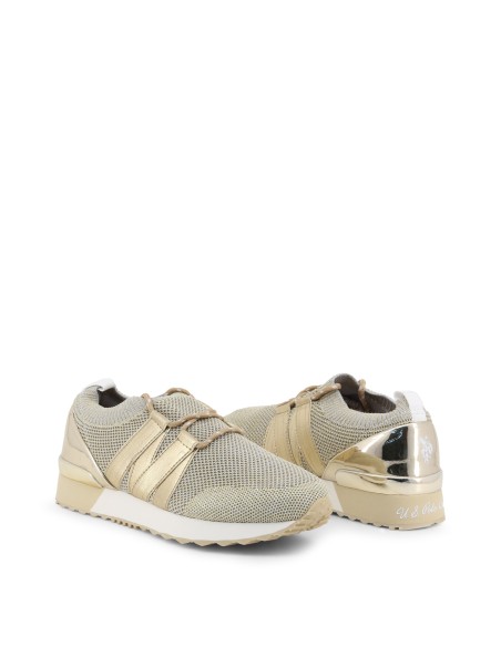 Sneakers - U.S. Polo Frida4142S9 Ty1 - Amarillo Mujer FRIDA4142S9_TY1_GOLD kiwiku.com
